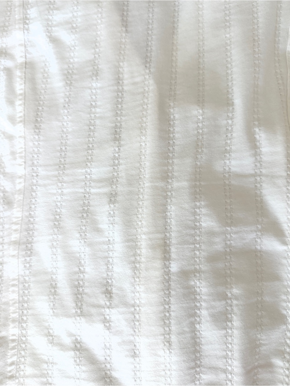 Women's Ivory Ruched Button-Front Top - Picture 7 of 9